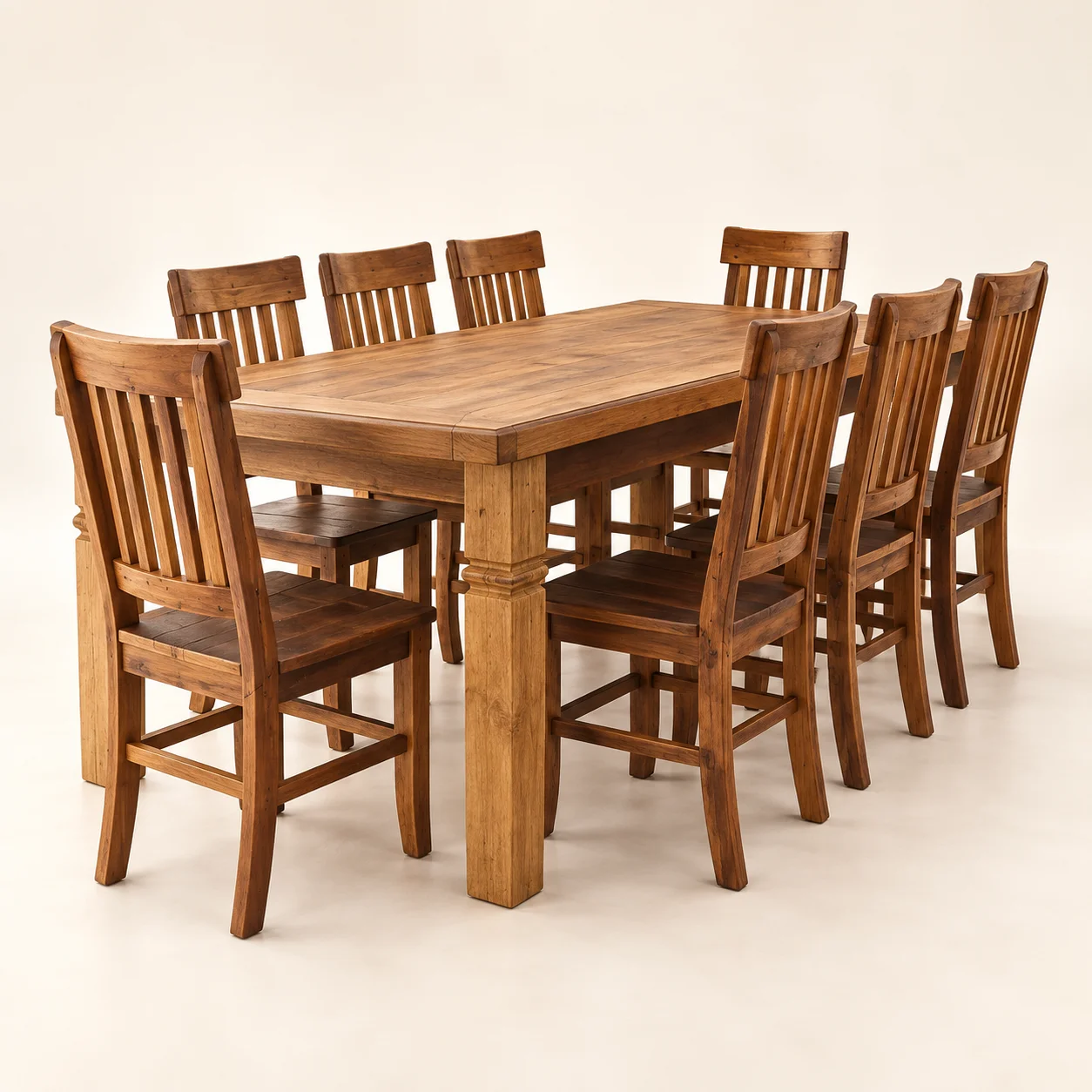 Conjunto mesa retangular com cadeiras — capa criada por IA